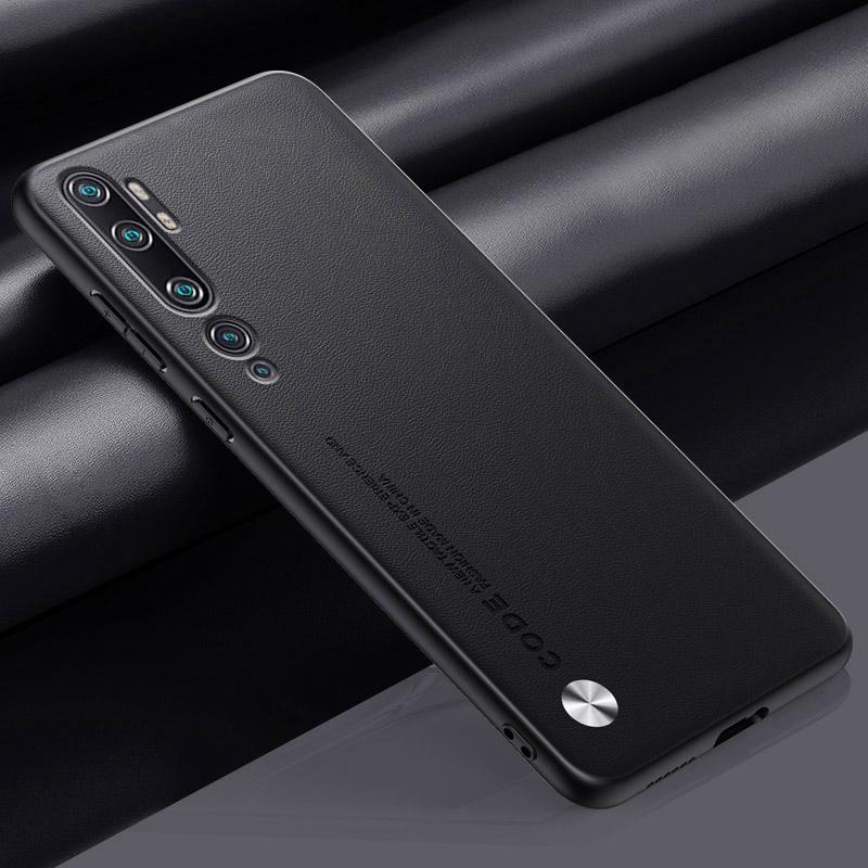 

Роскошный чехол из искусственной кожи для Xiaomi Mi Note 10 Pro Note10, задняя крышка, матовый силиконовый защитный чехол для телефона Xiaomi Mi CC9 Pro Mi Note 10 чёрный