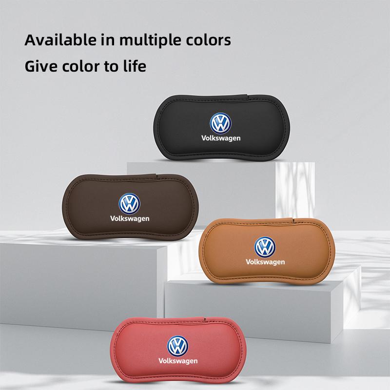 hijk1 Car keychain/Leather Car Knee Pad Elastic Leg Cushion Armrest Pad For Peugeot For VW GTI Polo Passat Golf Tiguan Touran Jetta CC
