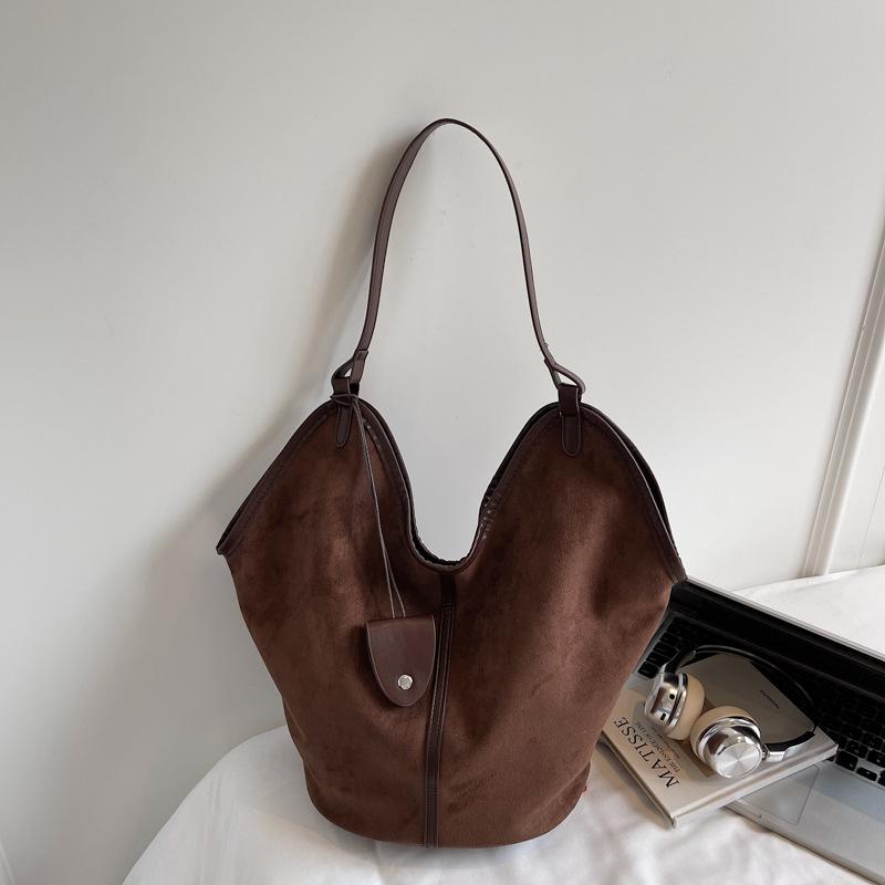 Retro Lazy Wind Underarm Bag Women's Autumn New Fashion Commuter Tote Bag Large Capacity Mother and Child Shoulder Bag