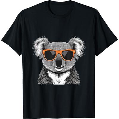 Cool Koala Wearing Sunglasses Graphic Art T-Shirt