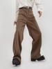 High-end 3D Deconstructed Wool Wide-Leg Casual Suit Pants
