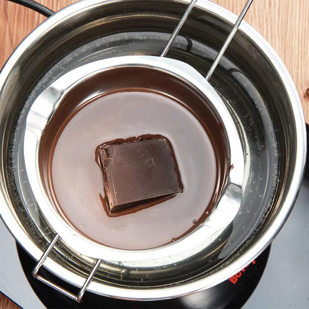 400/600ml Candle Wax Melting Boiler Pot Stainless Steel Melting Chocolate Candle Making Supplies Heat Resistant Handle Bowl