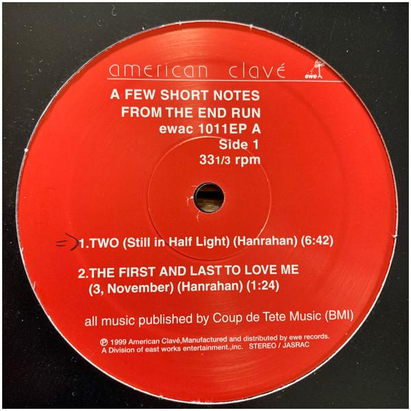 12-дюймовая пластинка KIP HANRAHAN A Few Short Notes From The End Run EWAC1011PROMO American Clav 1999 Япония Джаз Б/у