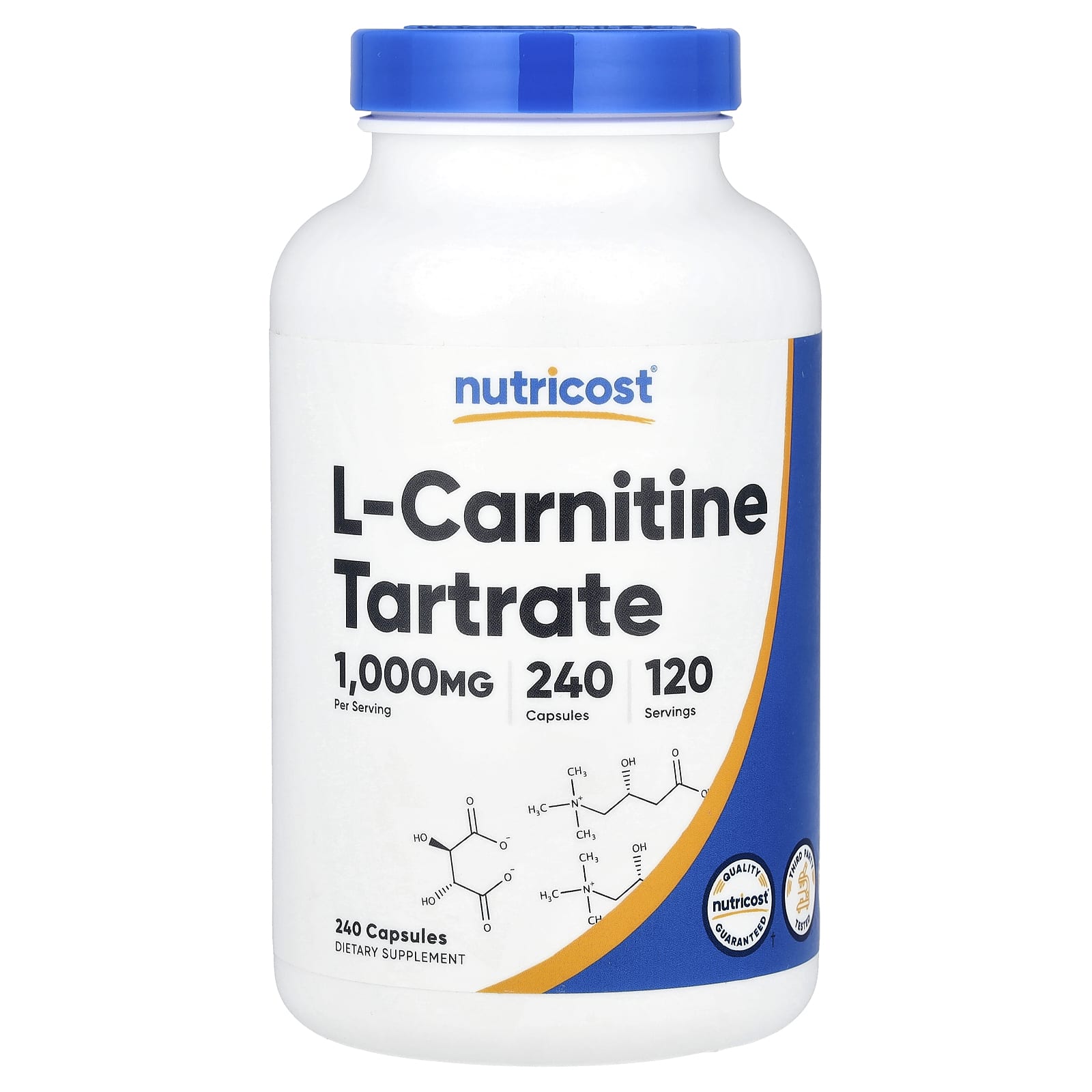 

L-Carnitine Tartrate, 240 Capsules (500Mg per Capsule)