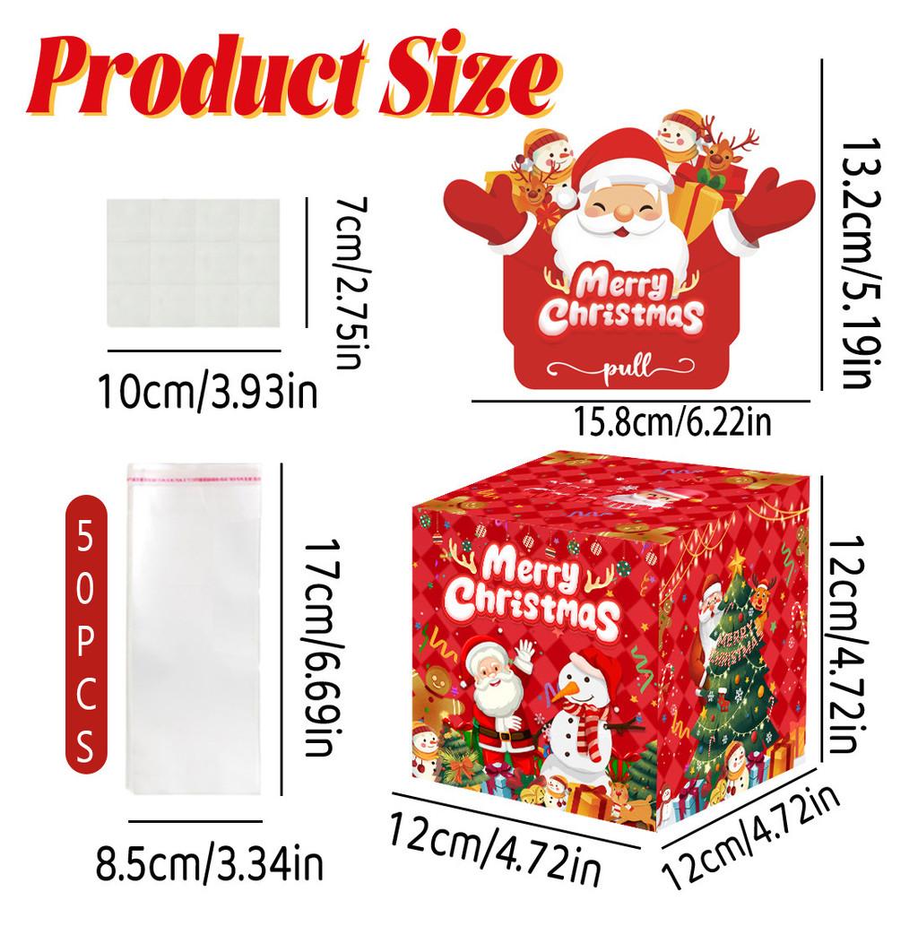 

Claus Money Santa Container With Red Paper Material For Christmas Decor Festive