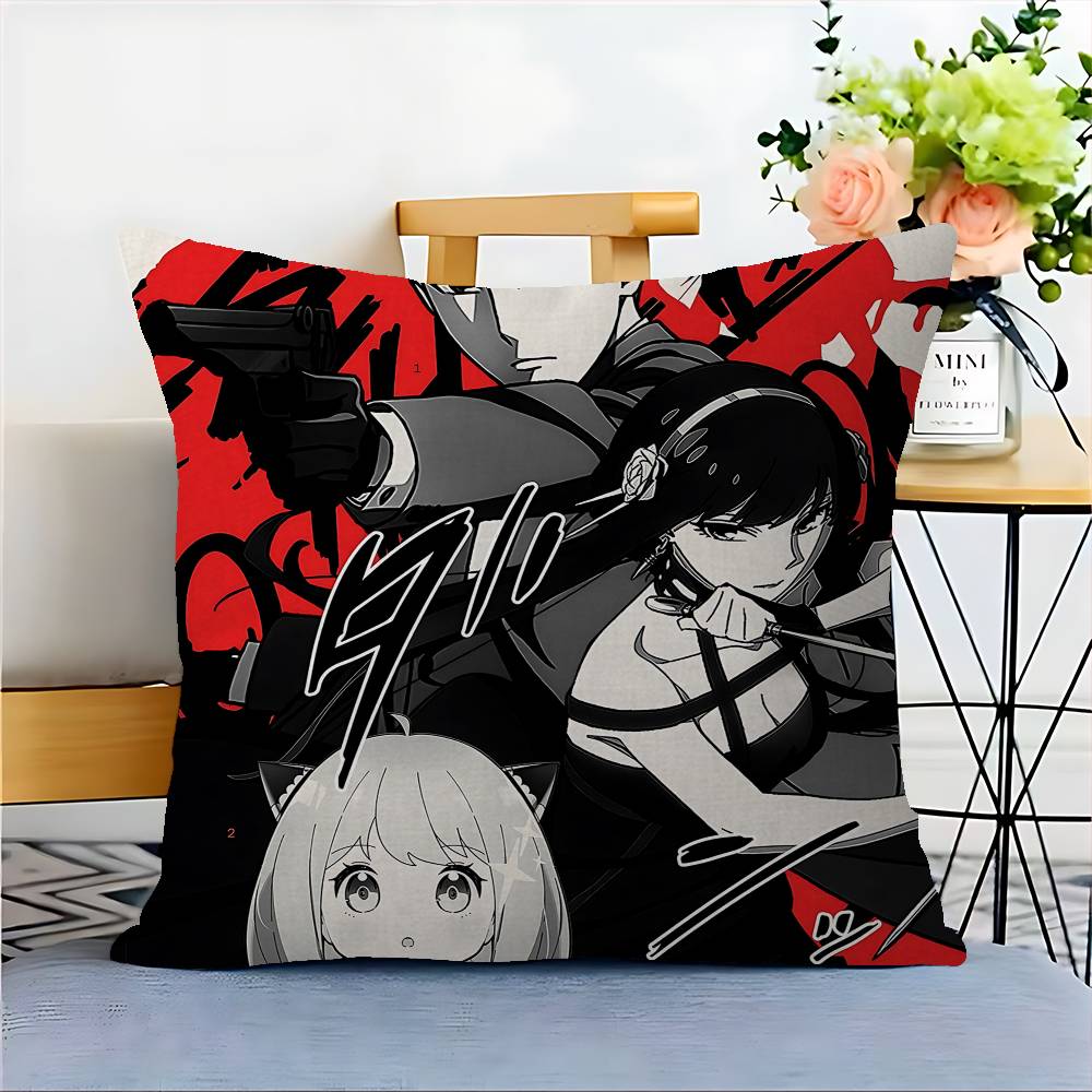 

Аниме Подушка Spy X Family Аниме Подушка Диван Кровать Подушка для Головы Наволочка Чехол для Подушки 45x45 см Мода 12x12Inch