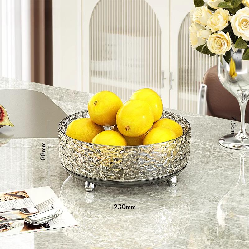 Light Luxury Fruit Tray Home Living Room Coffee Table Fruit Tray Rotating Dried Fruit Tray New High-end Candy Snacks Placement Tray