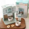 Kids' Wooden Coffee Maker & Mixer: Pretend Kitchen Playset for Early Learning & Role-Playing