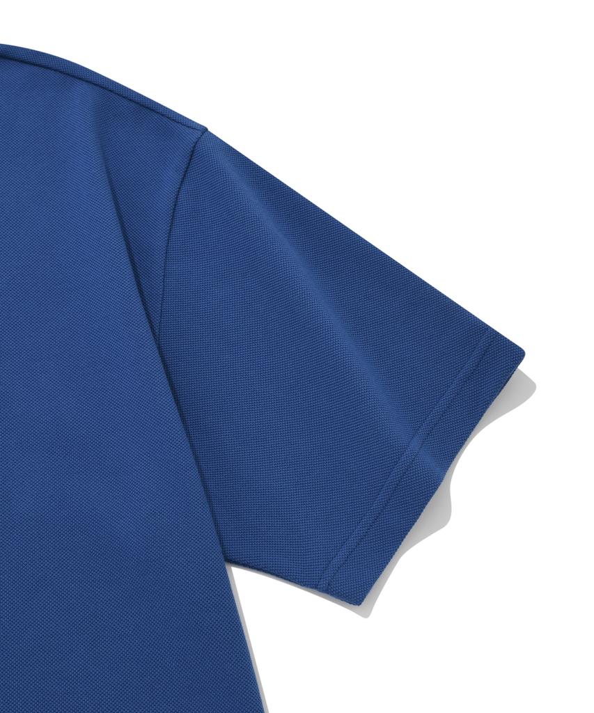 COVERNAT C Logo Collared T-Shirt Blue