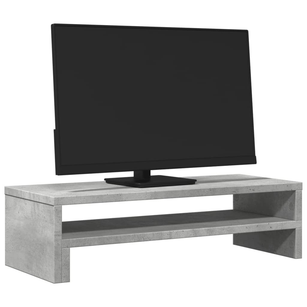 Monitor Stand Concrete Gray 54 x 22 x 15 cm Particleboard