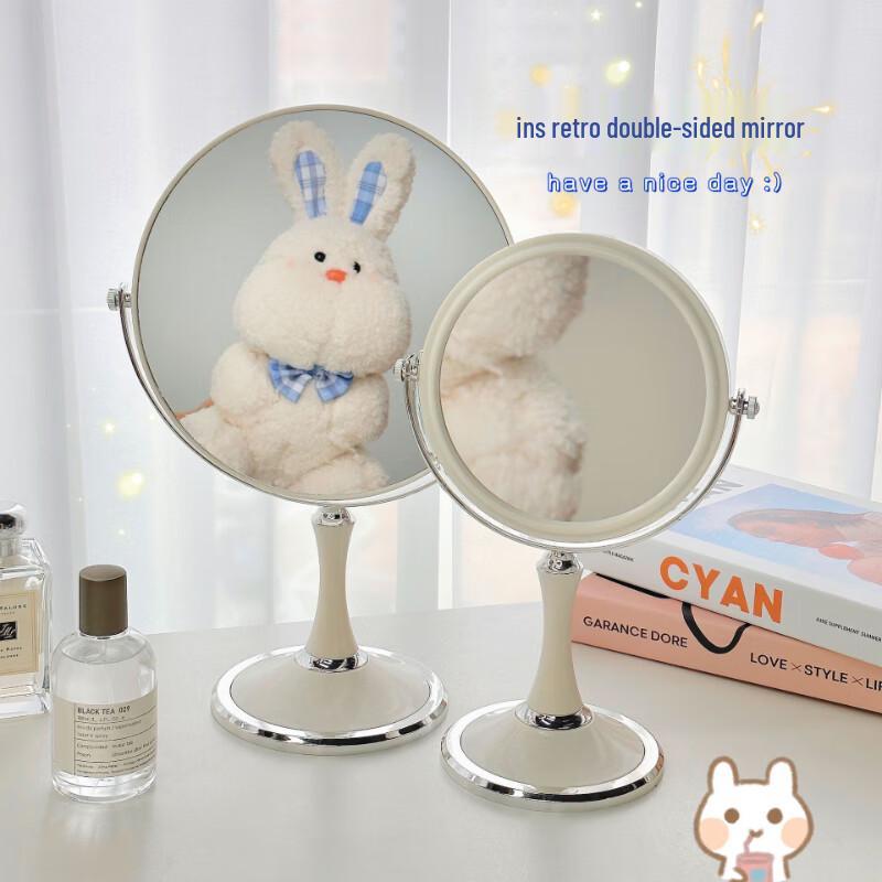 

Vintage Rotating Double-Sided Magnifying Makeup Mirror