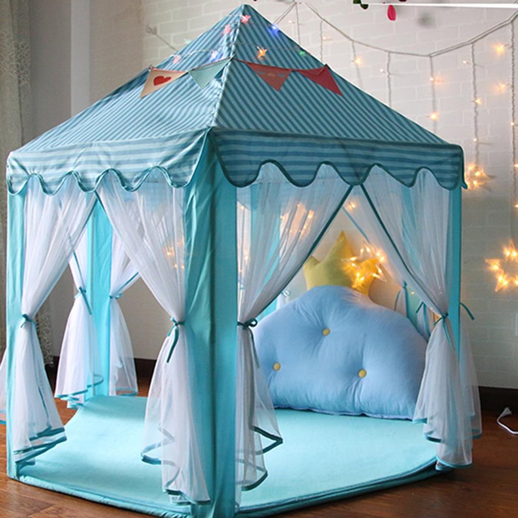 [selling-Home] Kids' Tent, Princess Castle-Shaped Foldable Playhouse, Secret Base, Birthday/Christmas Gift, Pretend Play