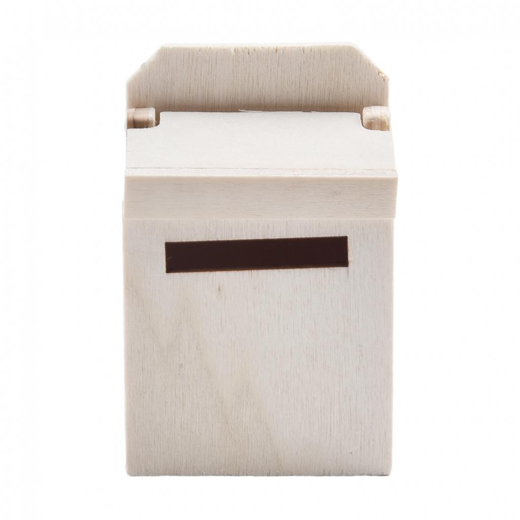 Authentic Miniature Flip Mailbox Model for Nostalgic Miniature Scenes