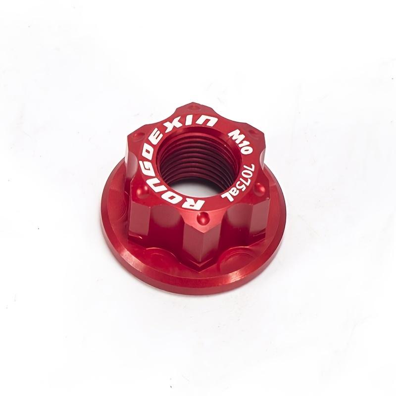 

Fixed Gear Bike Nut, Mountain Bike Hub Nut, Climbing Bike Rear Axle M10 Nut, Folding Bike Wheel Axle Nut -Perfect Gift for Cycling Enthusiasts красный