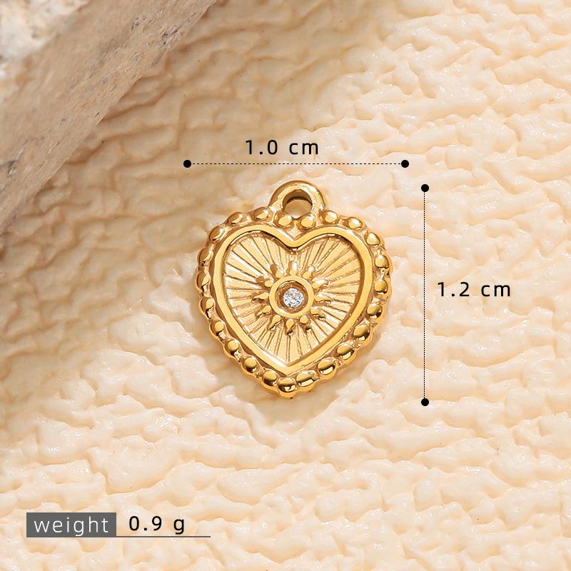 Vergoldete minimalistische Herzohrringe - Rostfreier Stahl Retro-Stil Damenschmuck