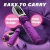2 In 1 Realistic Telescopic Vibrating Heating Massager G-Spot Stimulation Powerful Suction Cup Detachable Vibrator Female Masturbator Adult Toy