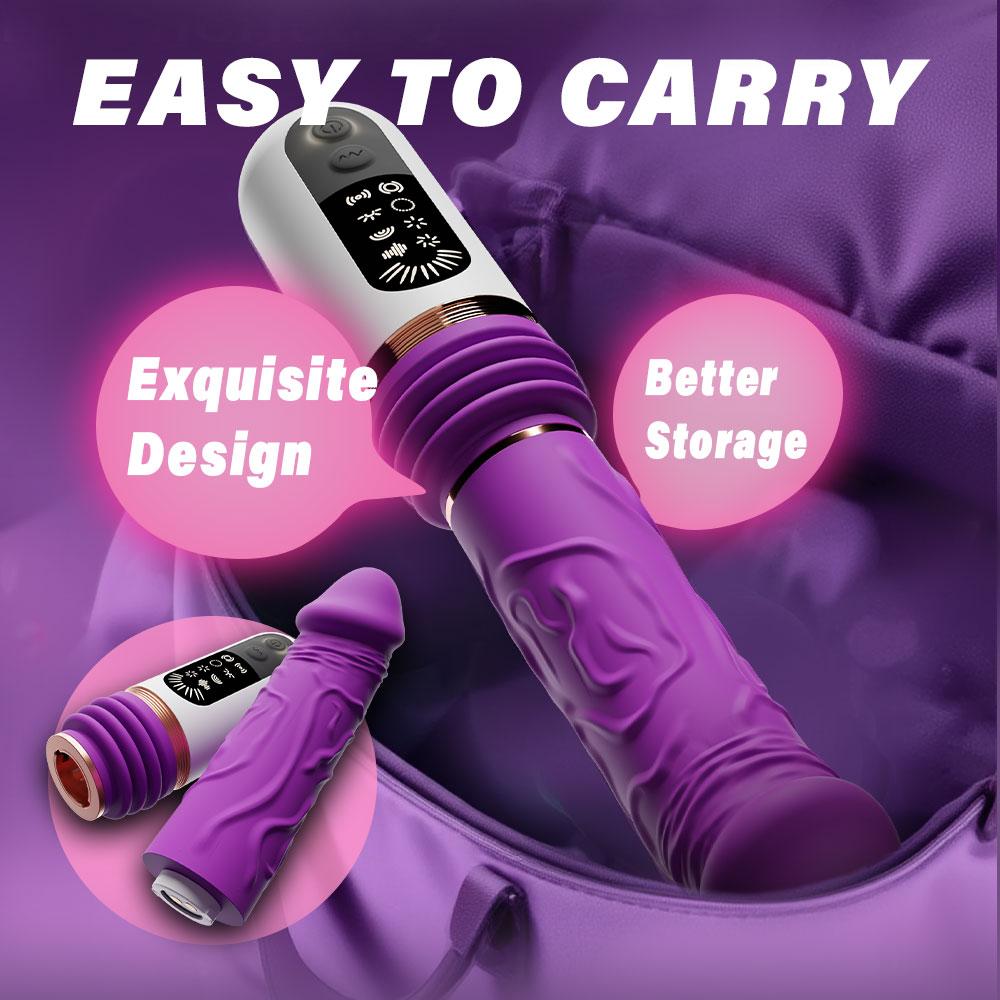 Automatic Thrusting Dildo for Women Remote Control Realistic Telescopic Vibrator with Suction Cup Sex Toys Adult Sex Machine