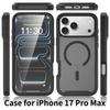 2-in-1 Robuste stoßfeste Handyhülle für iPhone 17 Pro Max Air 17e 16e Magnetische Rüstung mit PET-Bildschirmschutz Klare Hülle