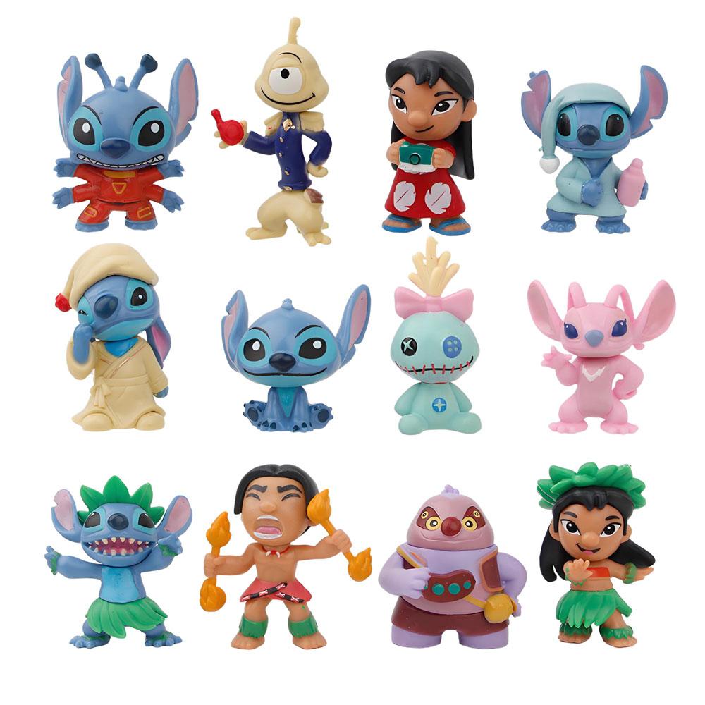 

12pcs/set Stitch Scrump Lilo 5-7cm PVC Anime Figure Cartoon Characters Collectible Model Toys for Kids