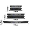 1/4/5Pcs Carbon Fiber Car Door Threshold Protective Sticker For VW Golf 6 7 8 Touareg Passat Polo Jetta B6 GTI 5 4 MK4 Touran T5 zh4
