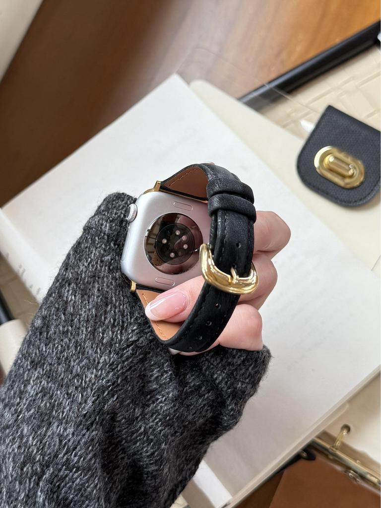 Bracelet en soie pour Apple Watch Series S11/S10/98765SE - Design taille fine pour femme.