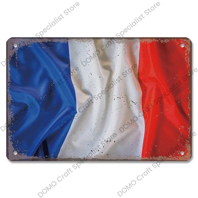 Vintage Paris City of Love Bastille Day Metal Tin Sign  French Wall Decor for Cafe Living Room Home  Retro Poster Plaque for Uni