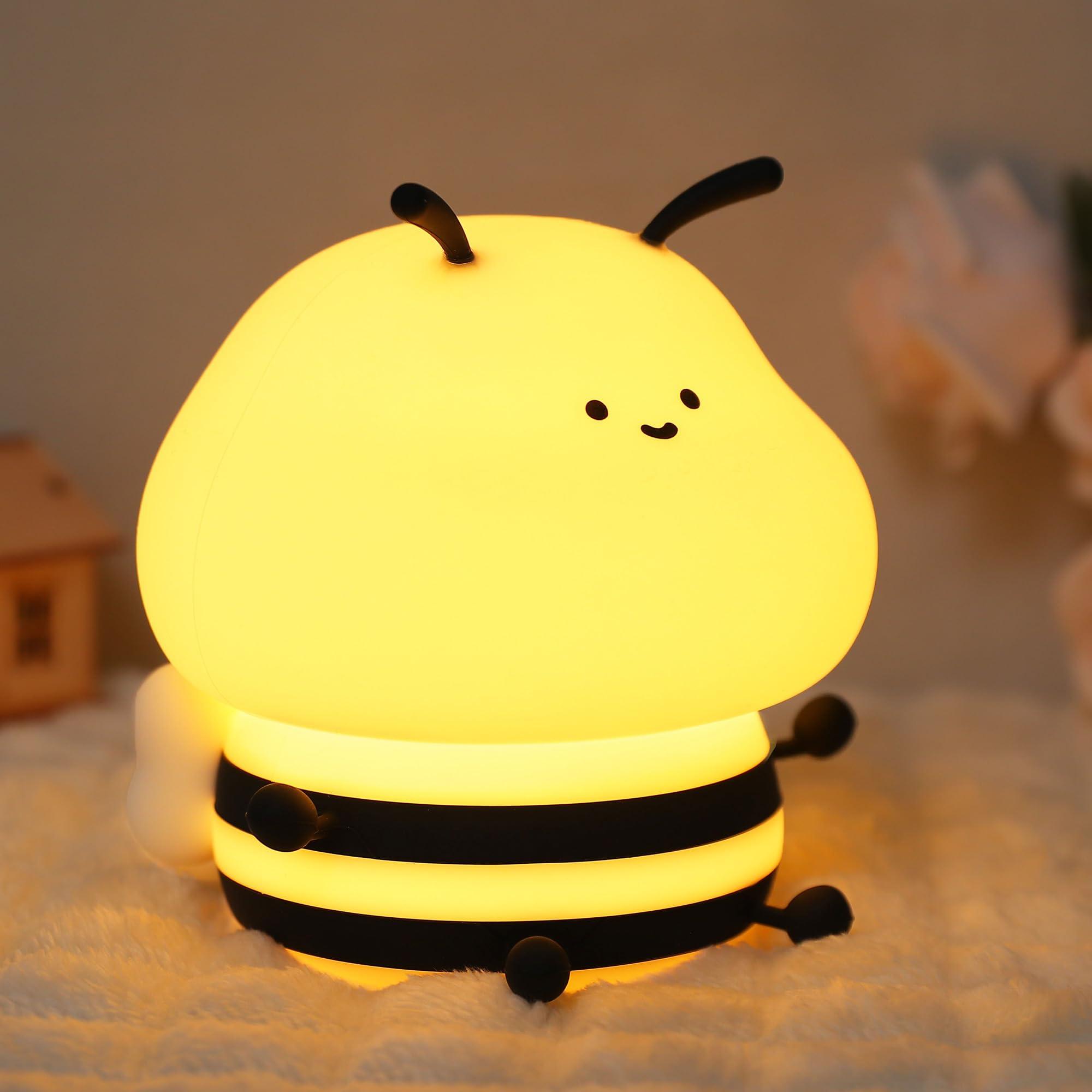 

Honey Bee Night Light YuanDian LED Light Nursing Light Bedside Lamp Timer Setting Cute Dimmable Stunning Table Lamp Night Light Bee Goods Present