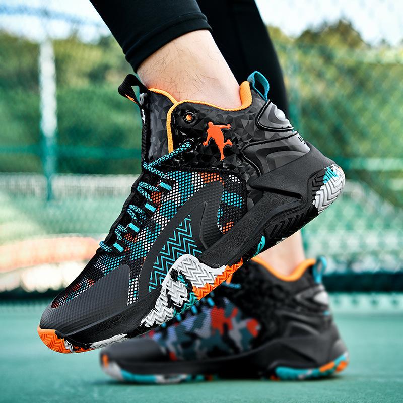 Basketball shoes men's shoes new summer mesh primary and secondary school students older children's sports shoes cement ground actual combat boots sn