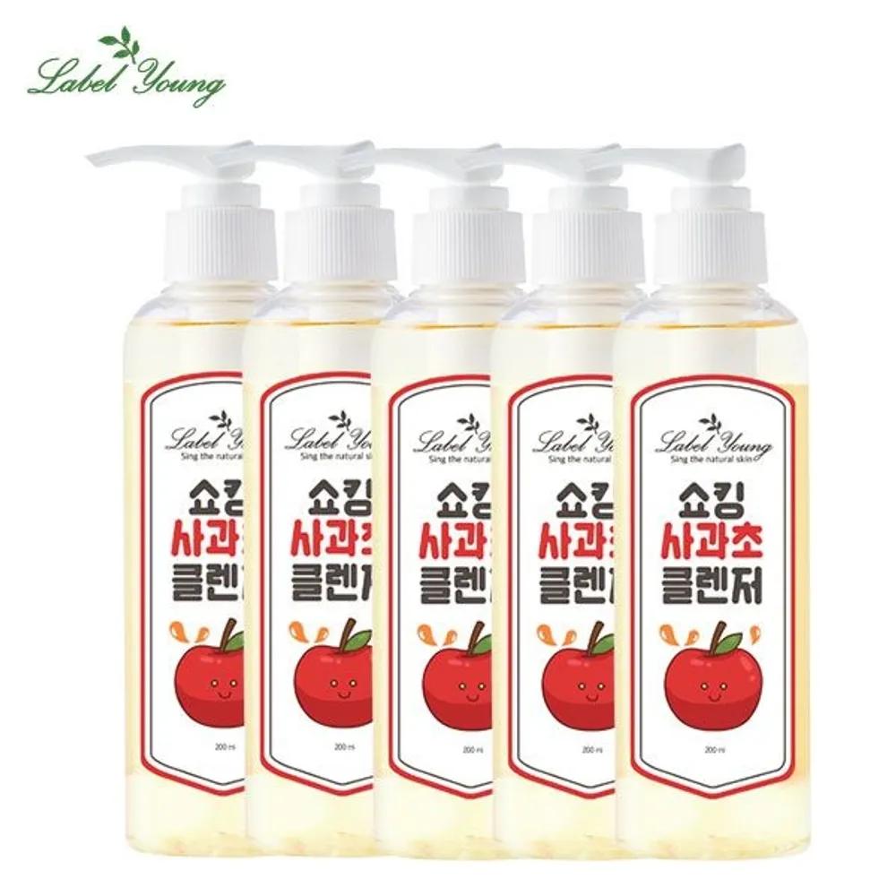 Mildly Acidic Cleansing / Sebum + Pore Impurity Removal & Dead Skin Cell Exfoliation Shocking Apple Vinegar Cleanser 3+2