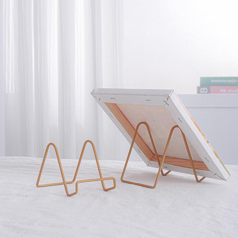 Wrought Iron Photo and Tablet Display Stand - Decorative Metal Frame Holder