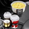 3 in 1 Adjustable Rotatable Car Cup Holder for Beverages Snacks and Small Items Secure Storage Crafted from ABS Plastic Fit Most Vehicles