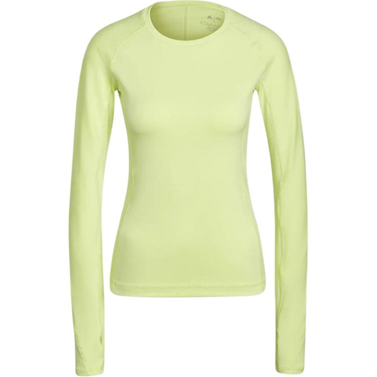 

Adidas Fashion Hollow Sports Round Neck Striped Slim Fit Breathable Long Sleeve Gym Top Women tops HB1442 XS