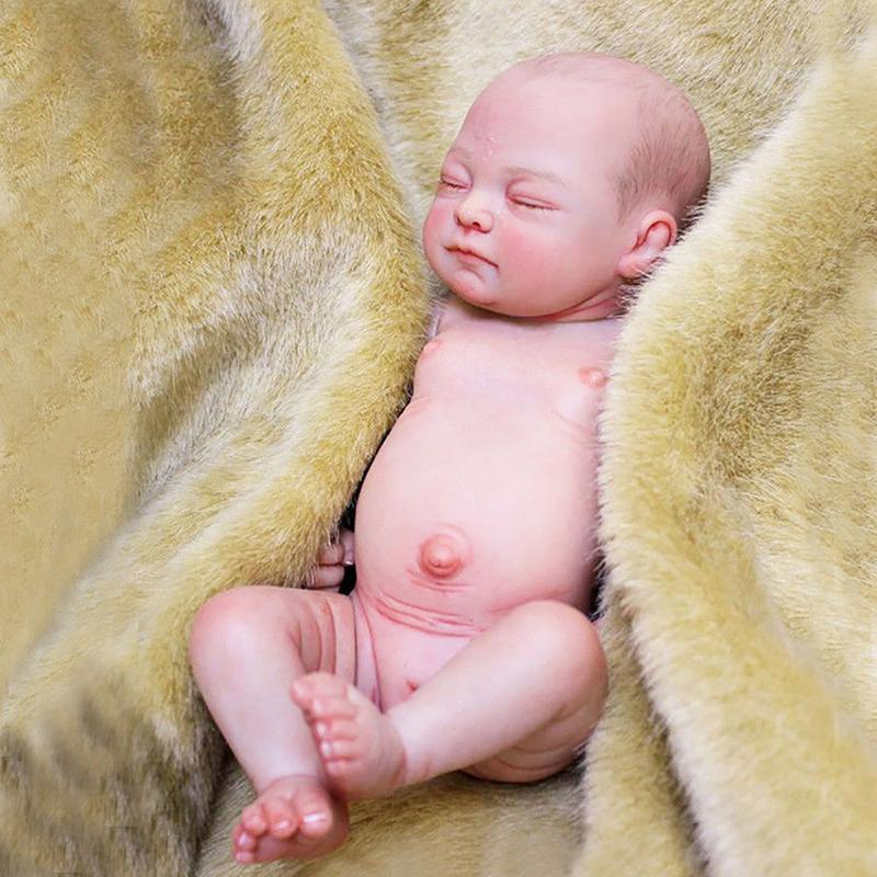 Buy Reborn 25 Cm Baby Doll Handmade Lifelike Silicone Newborn