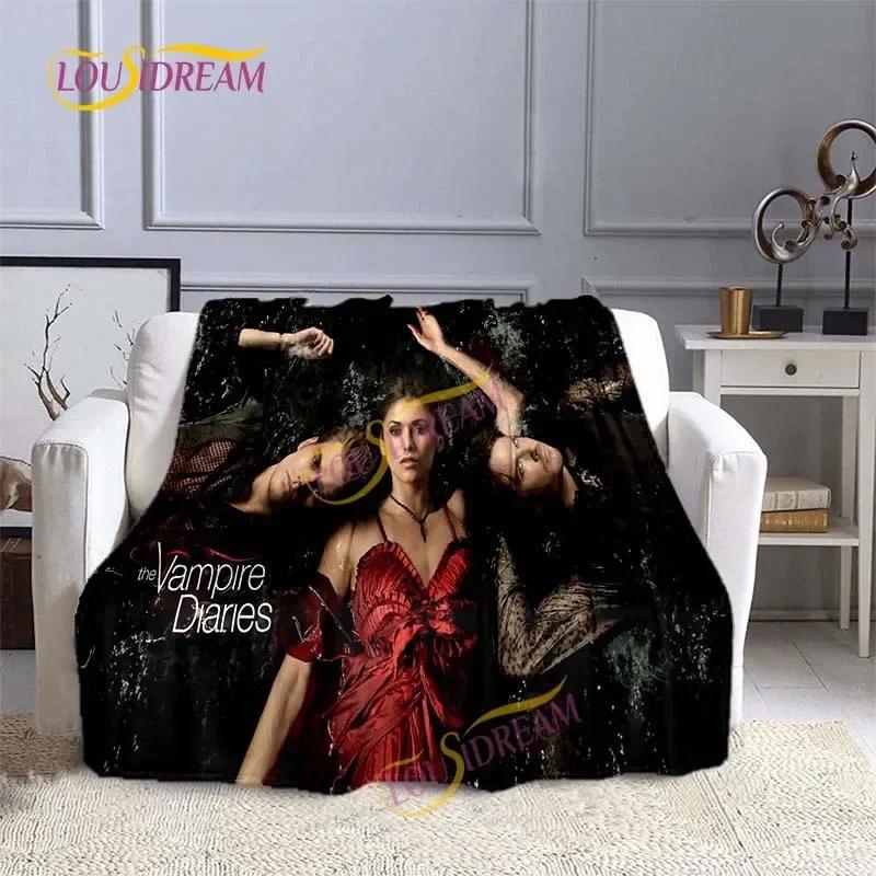 The Vampire Diaries 3D printing flannel plush blanket bedspread lazy blanket Sherpa blanket travel sofa quilt cover