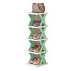 Compact Foldable Multilayer Shoe Rack - Dust-Proof, No-Installation Needed, Perfect for Dorm Entrances