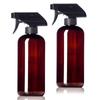 1/2Pcs Amber Refillable Empty Bottle 500ml Trigger Sprayer Mist Stream  Home Garden Plant Kitchen