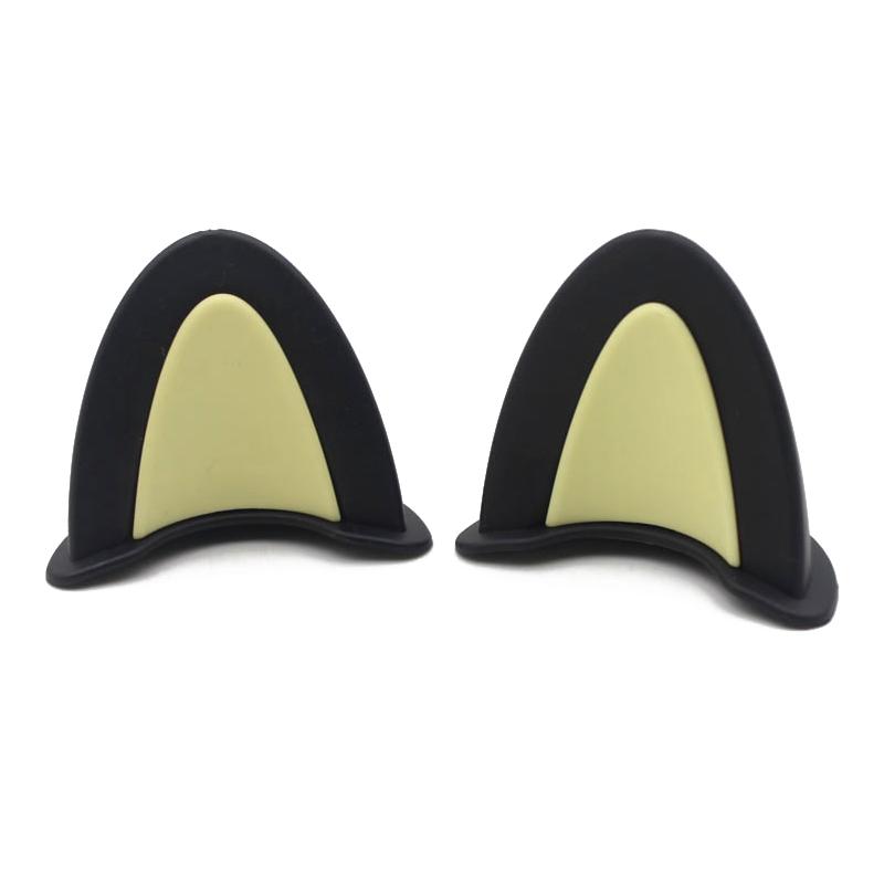 2 ks kočičí uši dekorace na helmu motocyklové elektrické samolepky dekorace roztomilé vícebarevné motocyklové helmy příslušenství univerzální