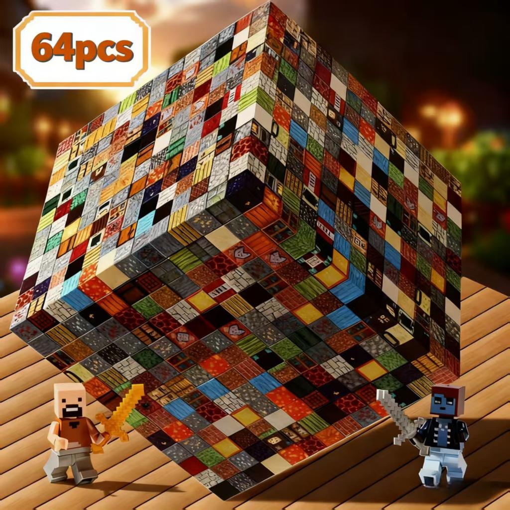 25-160pcsMagnetic Blocks (Magnetic Cubes) – STEM toys for kids 3+. Stackable, perfect Halloween/Christmas gifts for boys \& girl