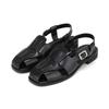 Leather Backstrap Fisherman Sandals 3cm Bbj305