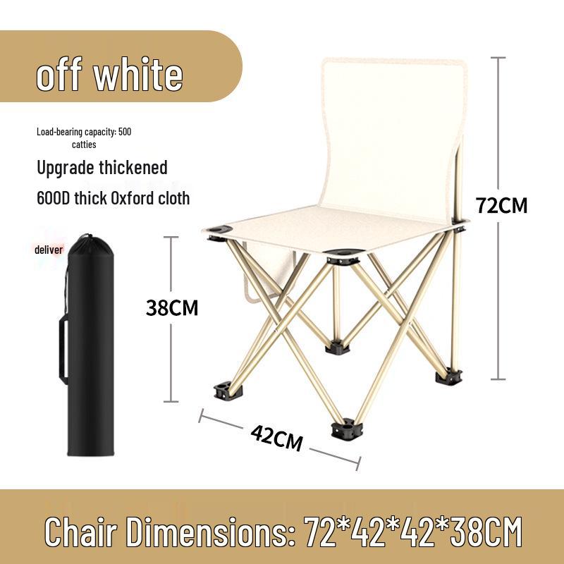 Portable Outdoor Folding Stool - Compact Camping and Fishing Chair for Art Students