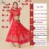 Huayu Danse Ethnique Xinjiang Fille Indienne Chiffon Costume de Performance Ensemble Adulte