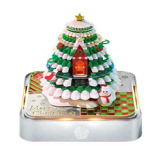 3D Paper Sculpture Calendar 2026 Daily Tear-Off Notepad with Tree House Design Desktop Organizer Decorative Gift for Office Home Use