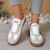 Women's Summer Flat Lightweight Casual Board Shoes, Training Style Slip-On Sports Footwear, Available In Large Sizes.