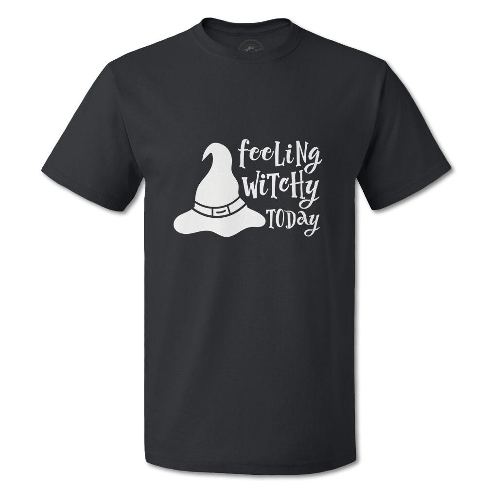 Funny Graphic T Shirts Halloween Feeling Witchy Today Cotton Casper Top Custom XXXXL