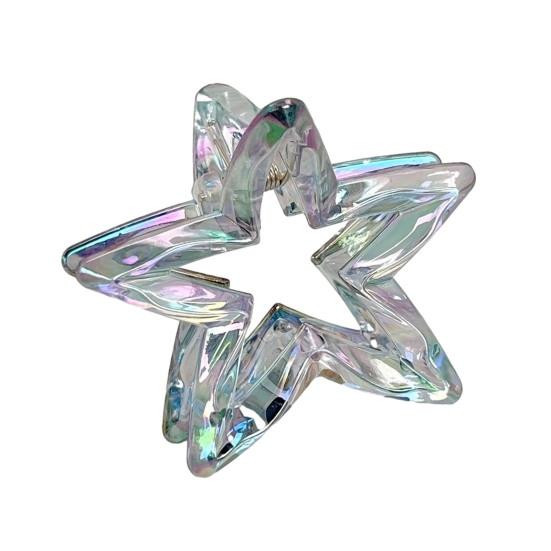 1/6Pcs Hairpin Strong Grip Metal Spring Hair Clips Hollow Star Design Secure Hold Hair Pins Lightweight Hair Accessories