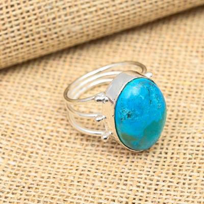 Dornröschen Türkis Edelstein 925 Sterling Silber handgemachter Schmuck für Weihnachtsgeschenk