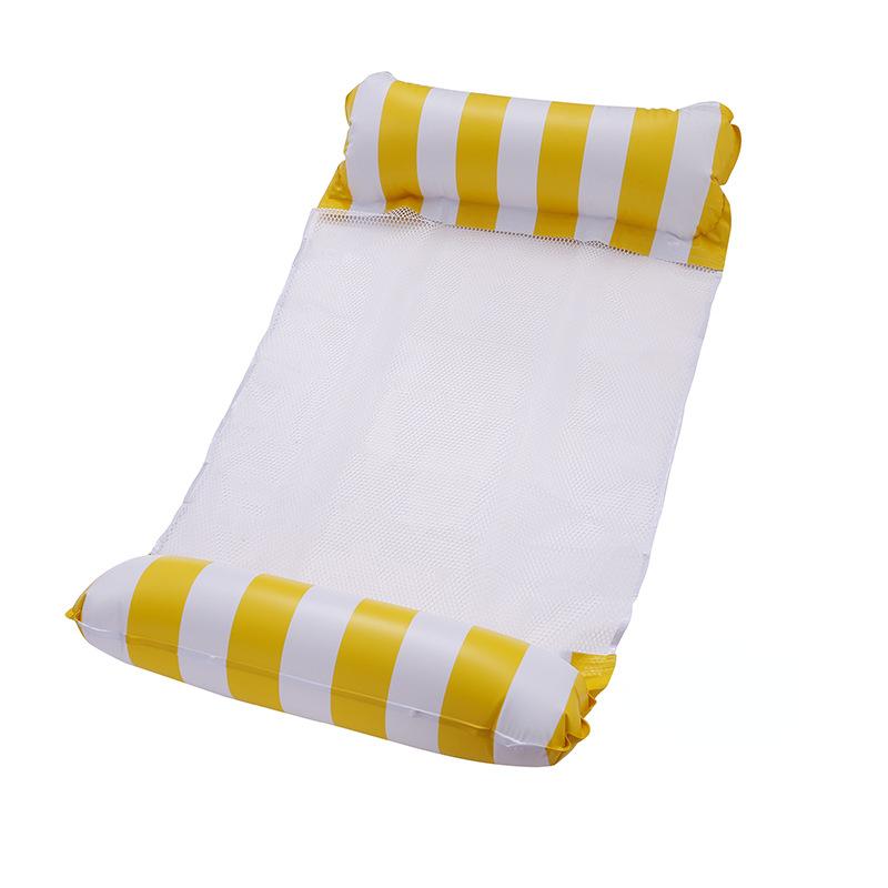 Air Mattress Pool Accessories Fun,Water Hammock,4 In 1 Inflatable Water Hammock Adults and Kids, Water Hammock Air Mattress Pool Swimming Pool Beach