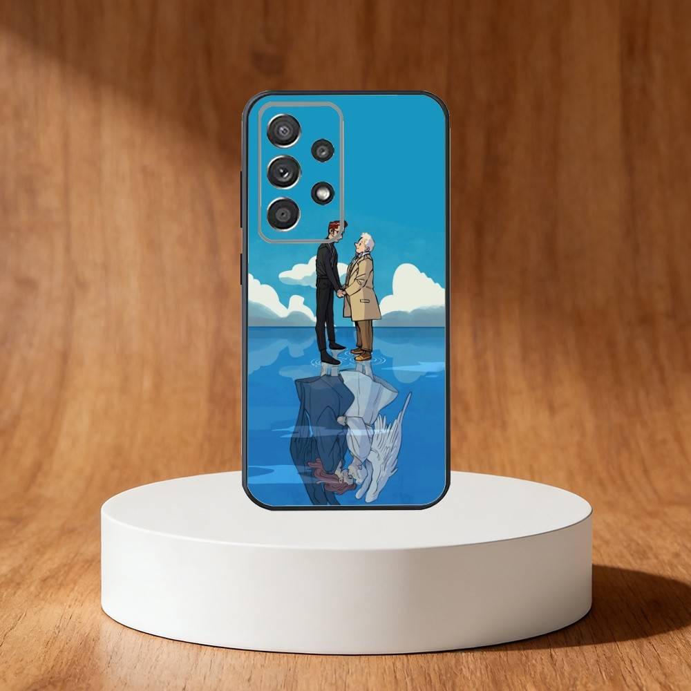 

G-Good Cartoon O-Omens Phone Case For Samsung S25,S24,S21,S22,S23,S30,Ultra,S20,Plus,Fe,Note,10,9,5G Black Cover Samsung S20lite5G