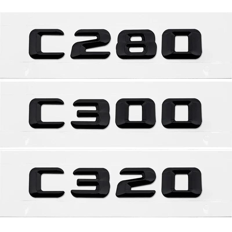 3D ABS Car Tail Letter Emblem Stickers Rear Trunk Badge for Mercedes Benz C Class C240 C250 C260 C280 C300 C320 C350 C400 C500 IR1