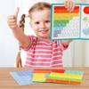 Magnetic Rainbow Fraction Tiles Circles Montessori Toy Useful Math Manipulatives